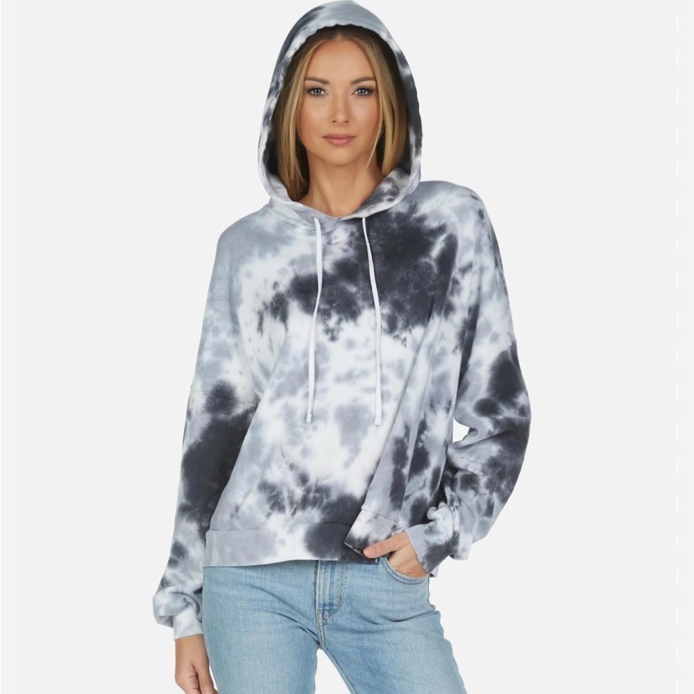 Dark Gray Cotton Terry Hoodie